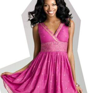 ISAAC MIZRAHI FOR TARGET MAGENTA COTTON INDIAN PRINT DRESS 8